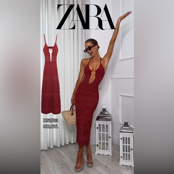 Zara Buckled cut out knit dress - Picture 5 of 16